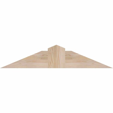 Ekena Millwork Portland Smooth Timber Gable Bracket, Douglas Fir, 36"W x 7"H x 5 1/2"D x 5 1/2"F, 5/12 Pitch GBW036X07X0606POR00SDF